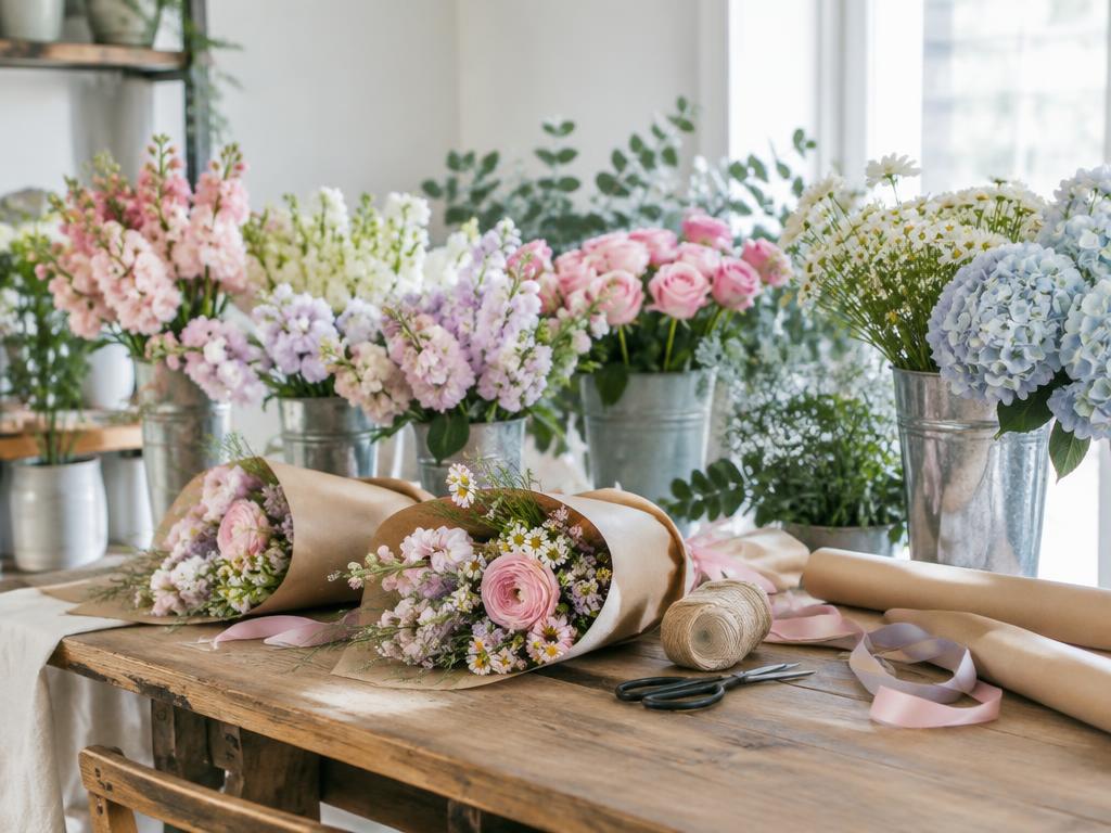 Flower Bar workshop setup
