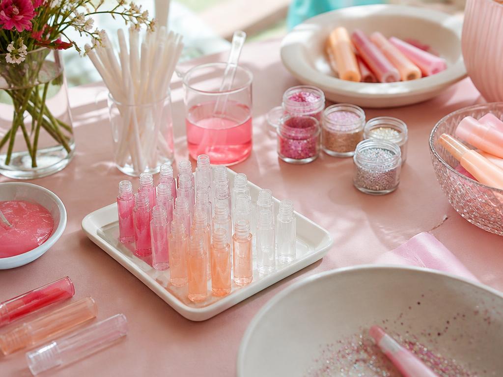 Lip Gloss Bar workshop setup