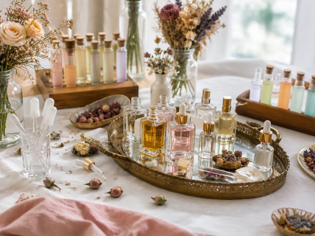 Perfume and Body Mist Bar workshop setup