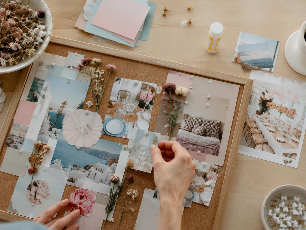 Vision Board Bar workshop setup